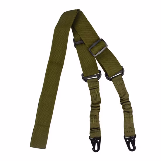 Black Tactical Sling Multi-Functional Two Point with Mission Rope Nylon Gun Rope