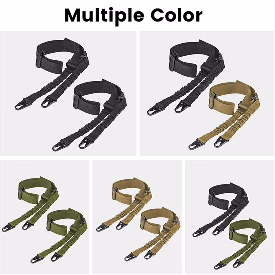 Adjustable Two Point Sling Gun Sling with Qd Mount Mlok Rail Quick Release Swivels for Outdoors Hunting