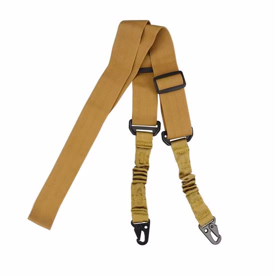 Khaki Tactical Sling Multi-Functional Two Point with Mission Rope Nylon Gun Rope