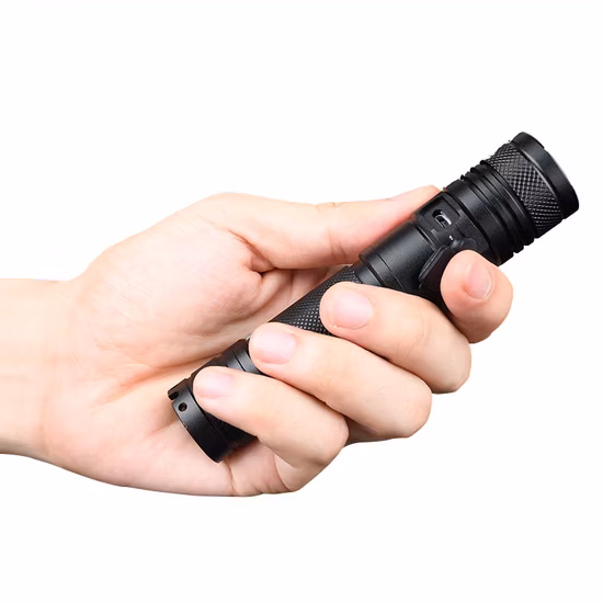 Brightenlux High Quality Zoomable USB Rechargeable Battery Powerful LED Tactical Flashlight & Torches with 5 Modes Light